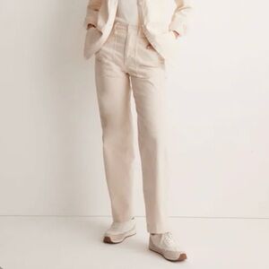 Madewell Perfect Vintage Wide Leg Utility Pant Garment Dyed Vintage Linen 28